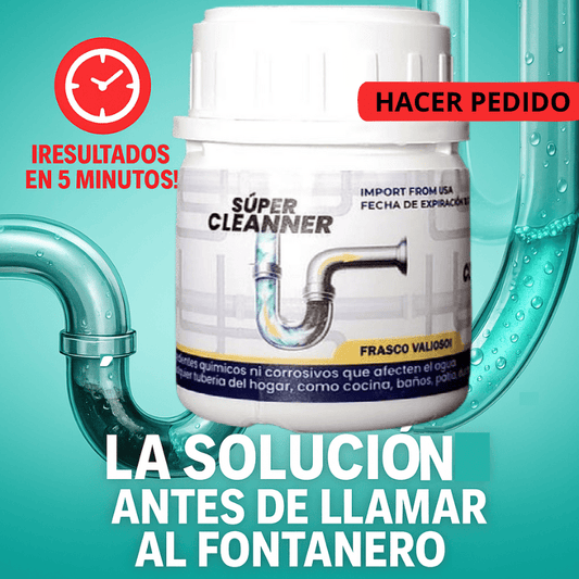 Desatorador en polvo para tuberías – Fórmula concentrada 140 g